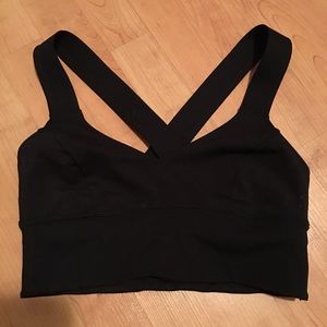 LuLulemon black sports bra size 6